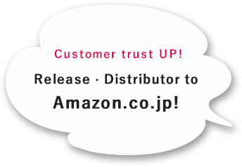 Increase the customers trust!The seller`s shopping cart will be Amazon.co.jp!